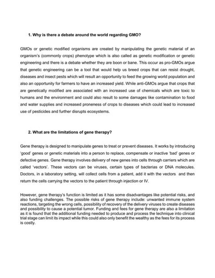 Why is there a debate regarding GMO?