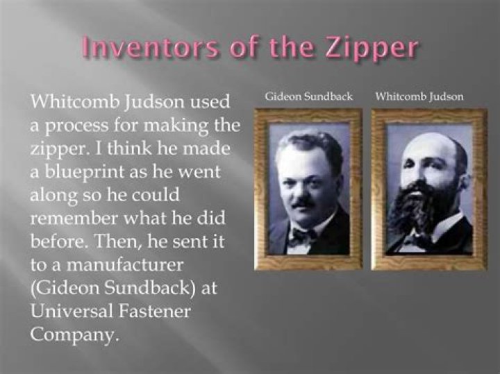 Why was the zipper invented Gideon Sundback?