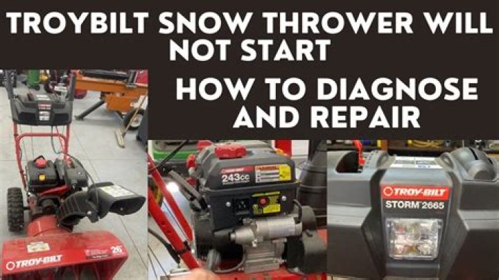 Why will my snow blower not start?
