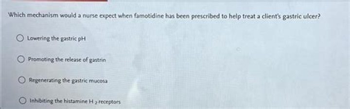 Why would a patient need famotidine?